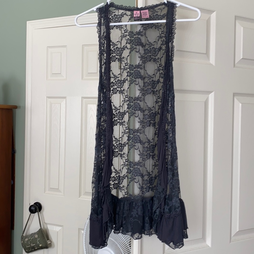 Gray tank top cardigan
